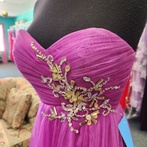 Blush 9410 Magenta Size 2 Prom Dress/Formal Gown - Picture 4 of 8